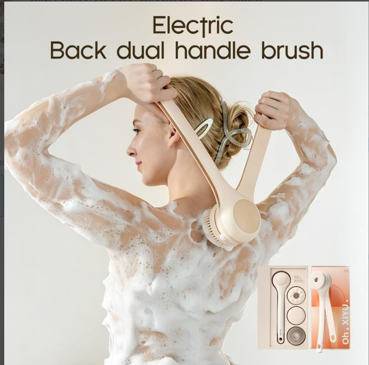 Dual Handle Electric Body Scrubber